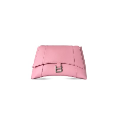 BALENCIAGA DOWN TOWN SHOULDER BAG IN PINK 7364732AFBZ1000 (30*17.3*9.9cm)